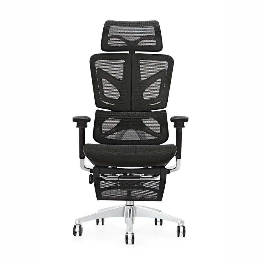 HKM-961875 Ergonomic High Back Executive Computer Chair with Adjustable Footrest and Full Mesh Design