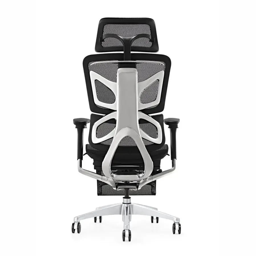 HKM-961875 Ergonomic High Back Executive Computer Chair with Adjustable Footrest and Full Mesh Design