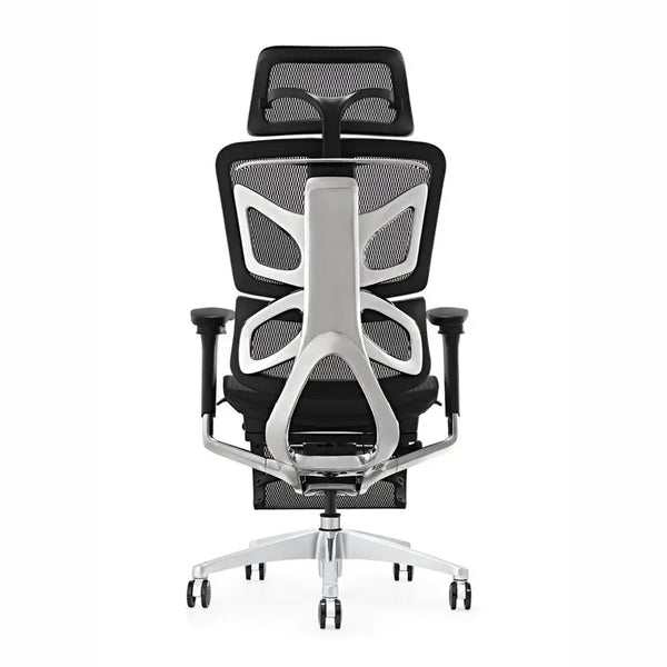 HKM-961875 Ergonomic High Back Executive Computer Chair with Adjustable Footrest and Full Mesh Design