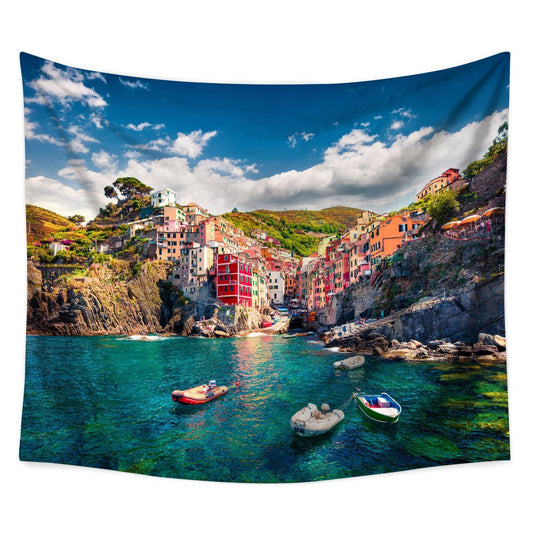 HKM-962131 Colorful Printed Polyester Tapestry for Home Decor