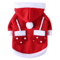 HKM-9621693 Cozy Coral Fleece Pet Outfit for Autumn and Winter Festivities