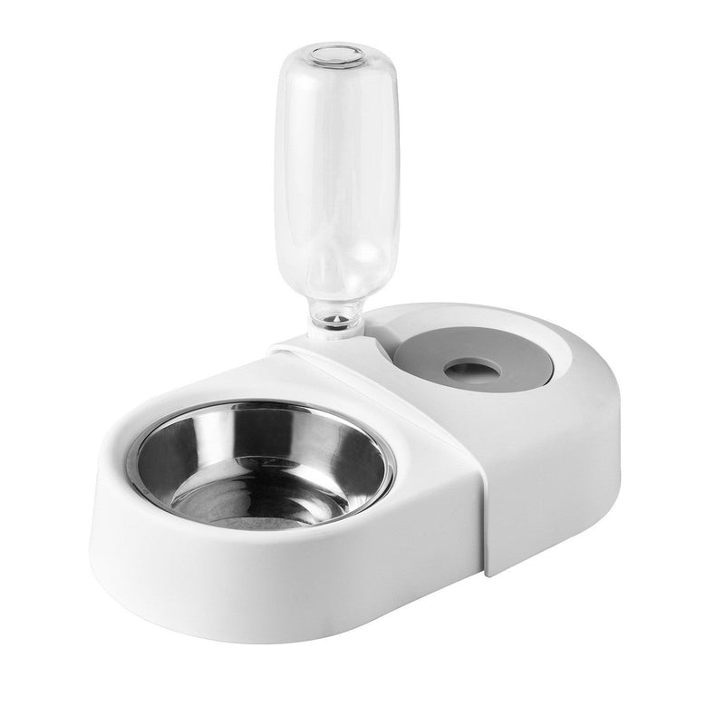 HKM-9623485 Anti-Overturning Pet Rice Bowl - Durable Plastic Cat Dish in White, Pink, and Blue