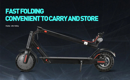 HKM-962451 350W Foldable Electric Kick Scooter with 10.4AH Battery, Max Speed 25km/h, 120kg Capacity, Portable Design