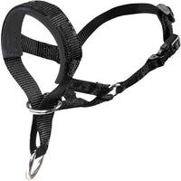 HKM-962451 Adjustable Nylon Anti-Bite Pet Muzzle and Traction Suit in Black