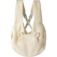 HKM-9625533 Comfortable Pet Backpack for Cats and Dogs, Breathable Outdoor Carrier with Cross Design, Miya White Bear 38x18x41CM