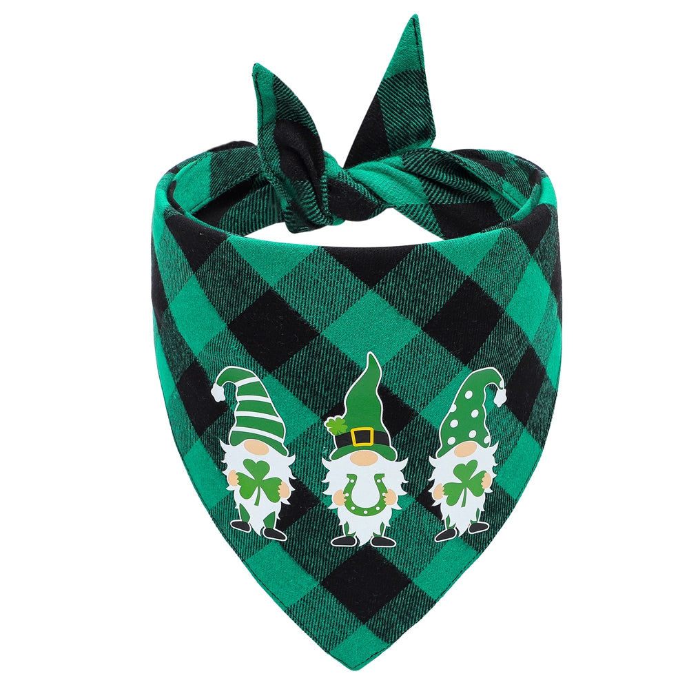 HKM-9625661 Triangle Scarf for Dogs - Cotton Cartoon Design Suitable for All Seasons