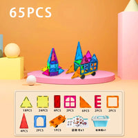 HKM-962707 Magnetic Building Blocks Set for Creative Assembly and Educational Play – Colourful DIY Tiles for Kids