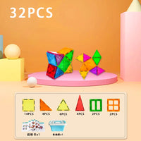 HKM-962707 Magnetic Building Blocks Set for Creative Assembly and Educational Play – Colourful DIY Tiles for Kids