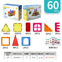 HKM-962707 Magnetic Building Blocks Set for Creative Assembly and Educational Play – Colourful DIY Tiles for Kids