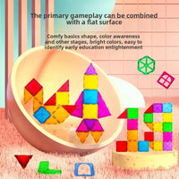 HKM-962707 Magnetic Building Blocks Set for Creative Assembly and Educational Play – Colourful DIY Tiles for Kids