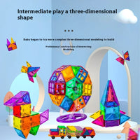 HKM-962707 Magnetic Building Blocks Set for Creative Assembly and Educational Play – Colourful DIY Tiles for Kids