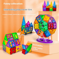 HKM-962707 Magnetic Building Blocks Set for Creative Assembly and Educational Play – Colourful DIY Tiles for Kids