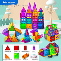 HKM-962707 Magnetic Building Blocks Set for Creative Assembly and Educational Play – Colourful DIY Tiles for Kids