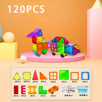 HKM-962707 Magnetic Building Blocks Set for Creative Assembly and Educational Play – Colourful DIY Tiles for Kids