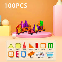 HKM-962707 Magnetic Building Blocks Set for Creative Assembly and Educational Play – Colourful DIY Tiles for Kids