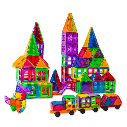 HKM-962707 Magnetic Building Blocks Set for Creative Assembly and Educational Play – Colourful DIY Tiles for Kids