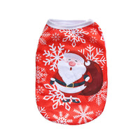 HKM-9627709 Festive Limited Edition Pet Vest - Short Style for Small Dogs and Cats, Unisex, Multiple Christmas Designs