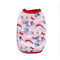 HKM-9627709 Festive Limited Edition Pet Vest - Short Style for Small Dogs and Cats, Unisex, Multiple Christmas Designs