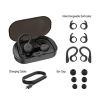 HKM-962771 Mini Bluetooth Headset with Stereo Sound and Multi-Point Connection - 20m Range, 5h Talk Time, Rechargeable Battery