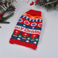 HKM-9627837 Cozy Wool Pet Sweater for Small and Medium Dogs and Cats, Boutique Christmas Tree Design