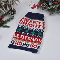 HKM-9627837 Cozy Wool Pet Sweater for Small and Medium Dogs and Cats, Boutique Christmas Tree Design