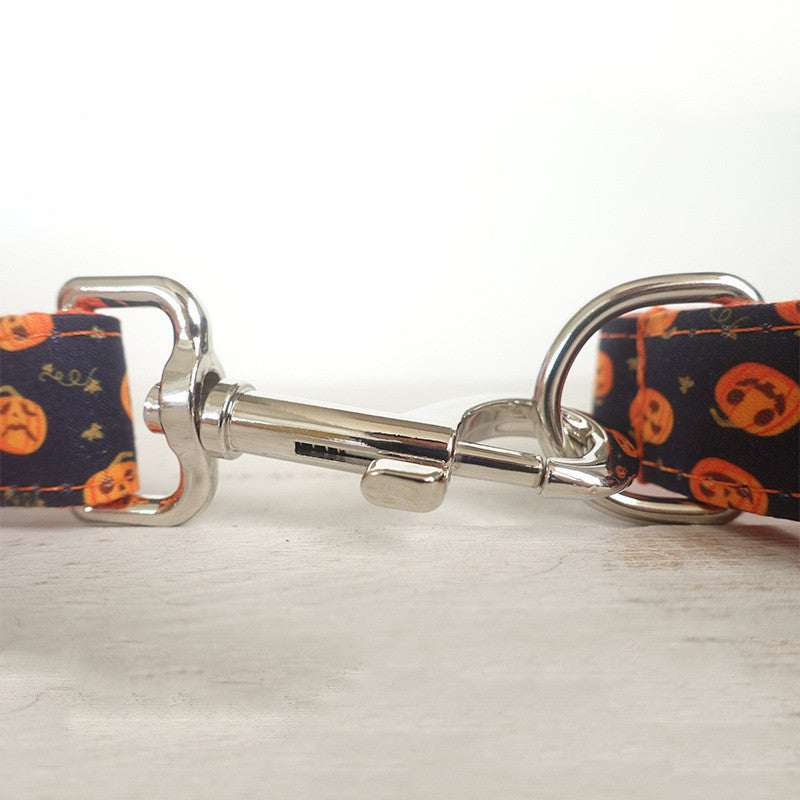 HKM-9628861 Halloween-Themed Pet Supplies Set with Bow - Polyester Chains and Ropes in Multiple Sizes