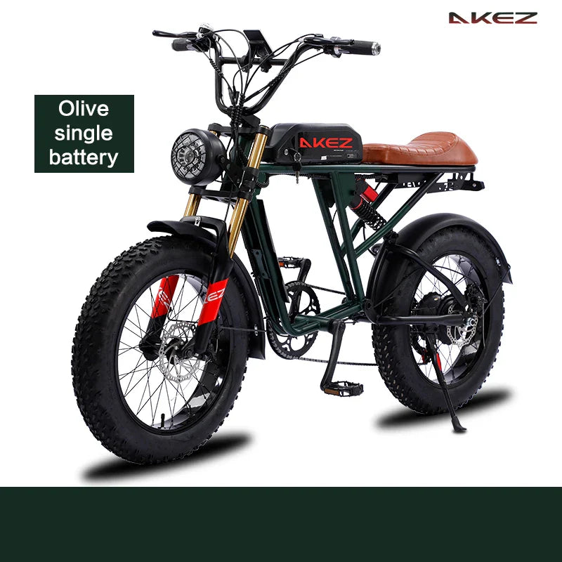 HKM-962899 Rugged 20" Electric Mountain Bike with 750W Brushless Motor and 48V 26Ah Long-Range Battery