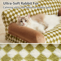 HKM-9630525 Cozy Cat and Dog Sofa Bed with Non-Slip Bottom and Washable Cover for Small Pets