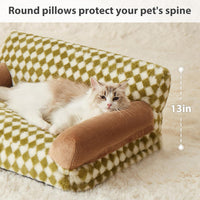 HKM-9630525 Cozy Cat and Dog Sofa Bed with Non-Slip Bottom and Washable Cover for Small Pets