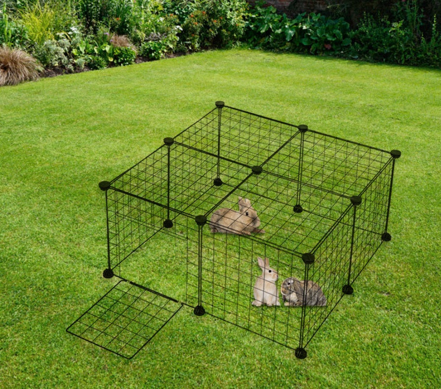 HKM-9630653 Eco-Friendly Metal Pet Fence for Secure Outdoor Containment