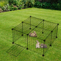 HKM-9630653 Eco-Friendly Metal Pet Fence for Secure Outdoor Containment