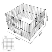 HKM-9630653 Eco-Friendly Metal Pet Fence for Secure Outdoor Containment