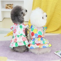 HKM-9631421 Casual Teddy Bear Style Skirt for Pets - Polyester, Available in White and Pink