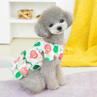 HKM-9631421 Casual Teddy Bear Style Skirt for Pets - Polyester, Available in White and Pink