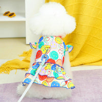 HKM-9631421 Casual Teddy Bear Style Skirt for Pets - Polyester, Available in White and Pink
