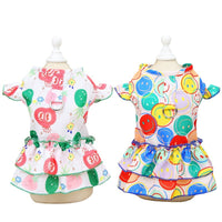 HKM-9631421 Casual Teddy Bear Style Skirt for Pets - Polyester, Available in White and Pink