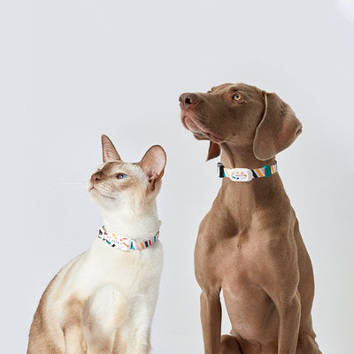 HKM-9631677 Pet Dog Activity Detection Wearable for Cats and Dogs - Adjustable Fit & Stylish Monochrome Design
