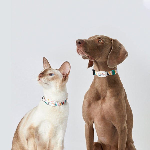 HKM-9631677 Pet Dog Activity Detection Wearable for Cats and Dogs - Adjustable Fit & Stylish Monochrome Design