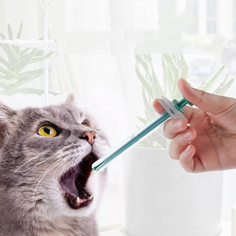 HKM-9632317 Universal Pet Medicine Feeder Syringe for Cats and Dogs - Dual Use Solid and Liquid - 2 Pack