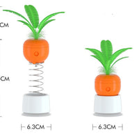 HKM-9632829 Interactive Carrot Shaped Cat Toy for Educational Food Dispensing and Stress Relief