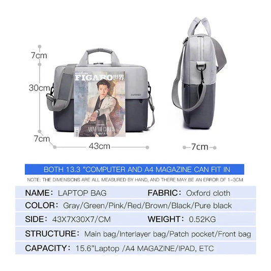 HKM-963283 Waterproof Oxford Laptop Bag with Shoulder Sleeve for Women