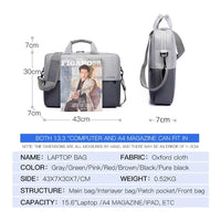 HKM-963283 Waterproof Oxford Laptop Bag with Shoulder Sleeve for Women