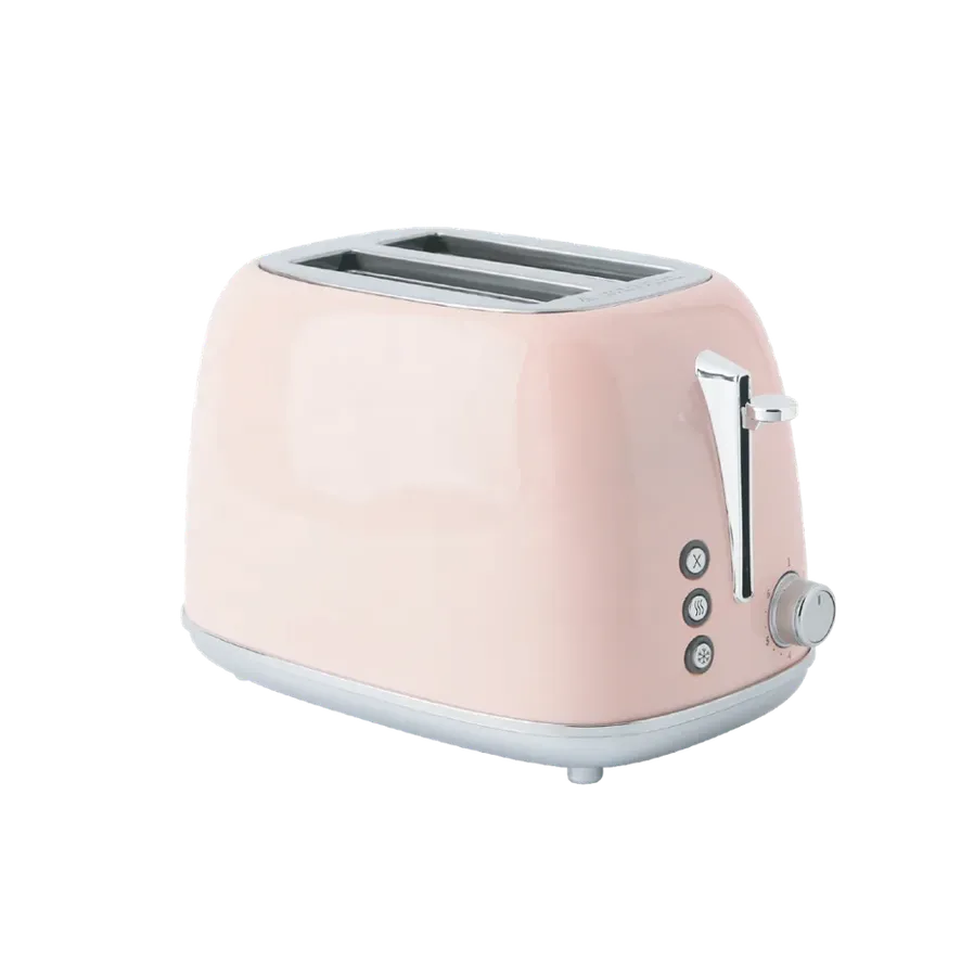 HKM-963475 Compact 2-Slice Grill Toaster with Wide Slots and Adjustable Settings