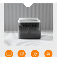 HKM-9634877 Wireless Charging Stainless Steel Automatic Cat Water Fountain with Dual Flow Modes