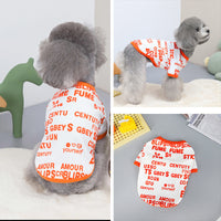 HKM-9635389 Stylish Cotton-Polyester Round Neck T-Shirt for Dogs in Various Sizes