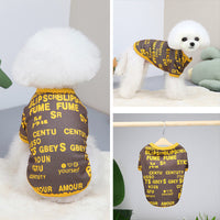 HKM-9635389 Stylish Cotton-Polyester Round Neck T-Shirt for Dogs in Various Sizes