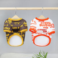 HKM-9635389 Stylish Cotton-Polyester Round Neck T-Shirt for Dogs in Various Sizes