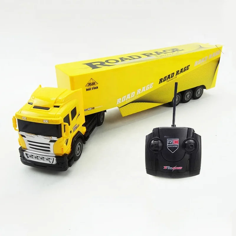 HKM-963539 8 Channel Remote Control Tipper Truck with Tilting Cart - Durable Engineering Toy for Kids Ages 2-4