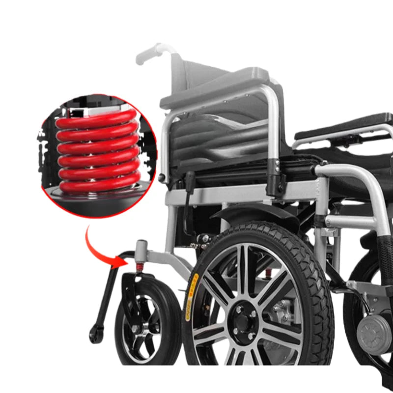 HKM-963603 Electric Wheelchair for Seniors with Dual 250W Motors, Lithium Battery, and 150kg Weight Capacity