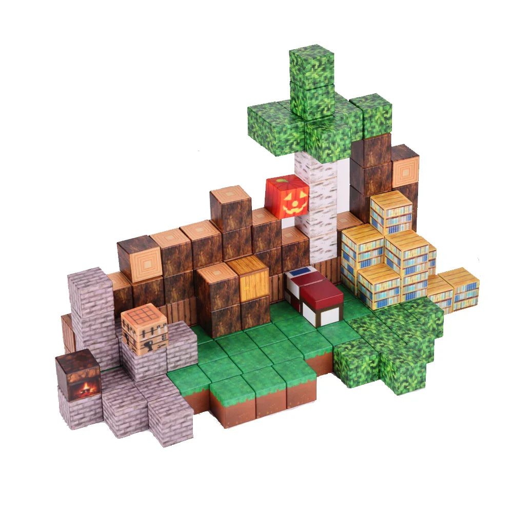 HKM-963859 Magnetic Building Blocks for Kids - Educational Plastic Construction Set